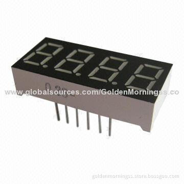 Four-digit 7-segment LED Display, 0.36-inch, Low-power Consumption